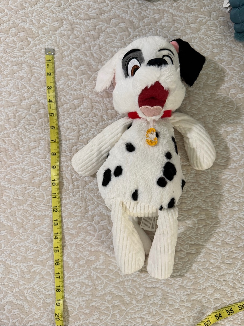 Scentsy Dalmatian Plush Toy - White, Black, Red Accents